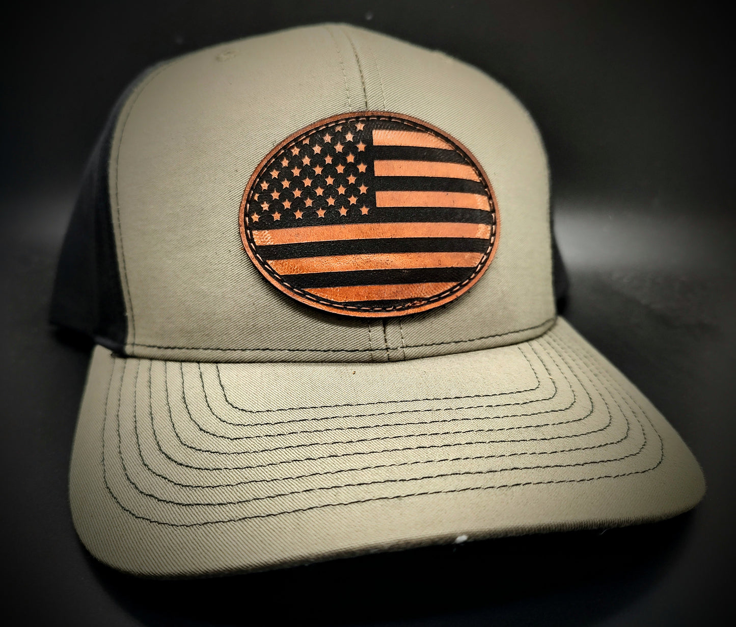 Oval American Flag Hat